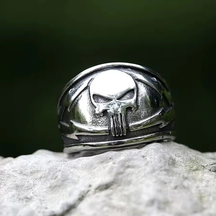 Anillo Punisher, Acero Inoxidable 316L, Hombre 3