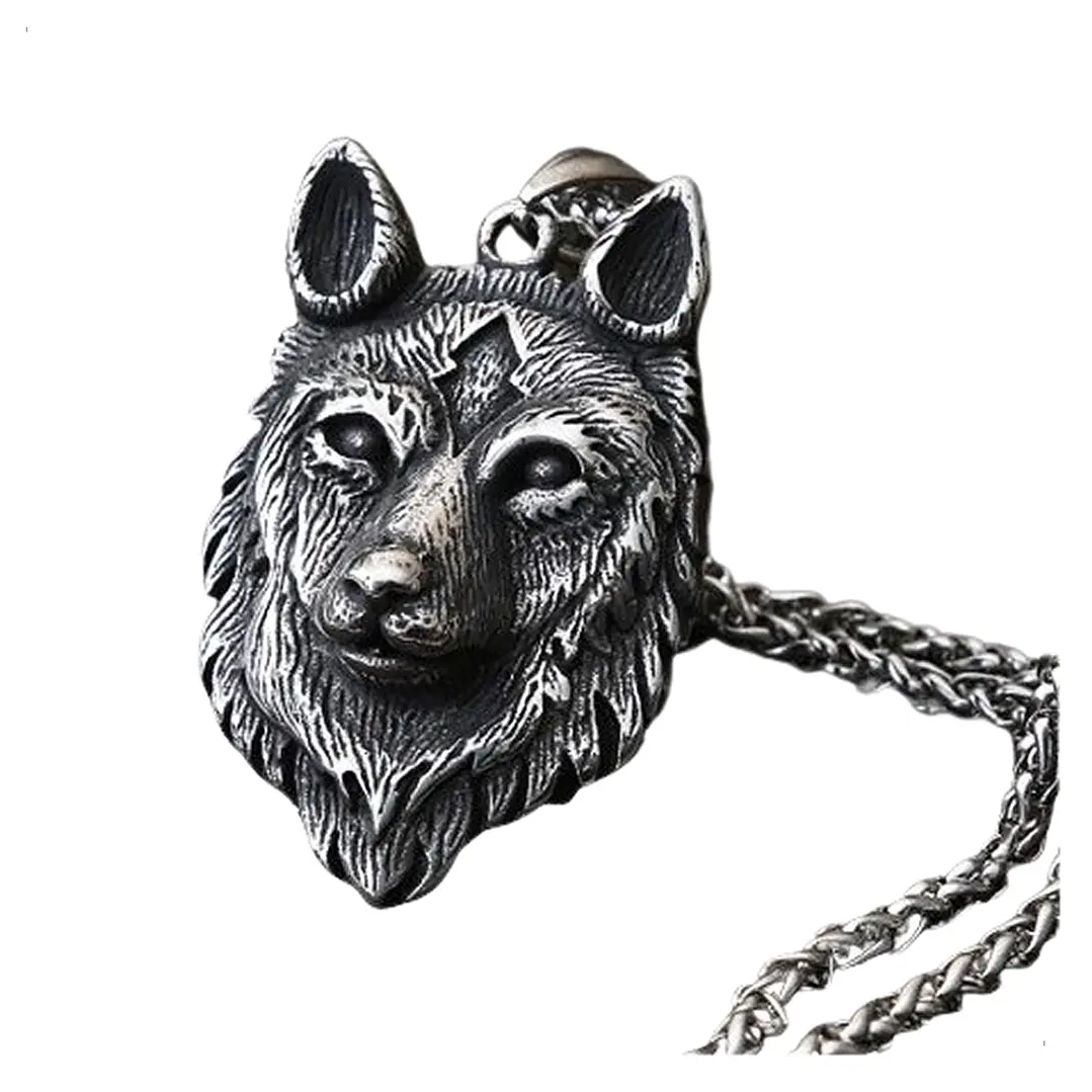 Collar Vikingo Lobo (fenrir), Acero Inoxidable, Hombre 1