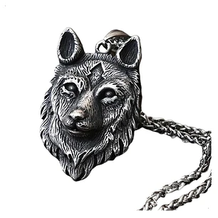 Collar Vikingo Lobo (fenrir), Acero Inoxidable, Hombre