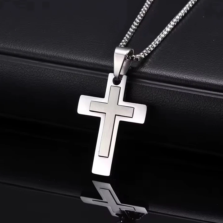 Collar Cruz Silver Imperial Hombre | Acero Inoxidable 316L 3