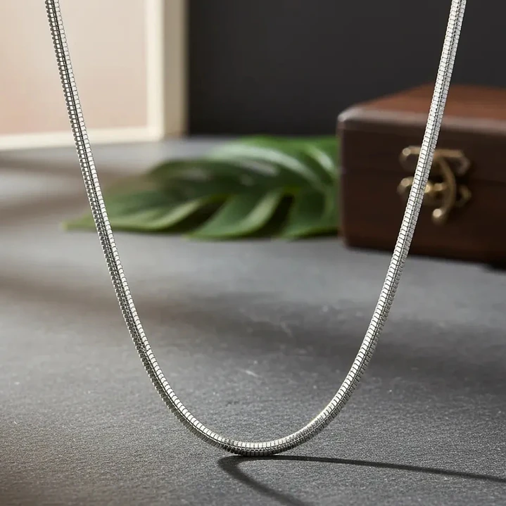 Cadena Silver Snake 3mm-50cm | Acero Inoxidable 316L 3