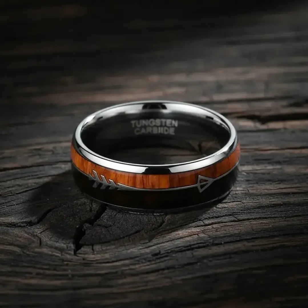 Anillo Tungsteno Eternal Arrow 8mm, Máxima Resistencia 2