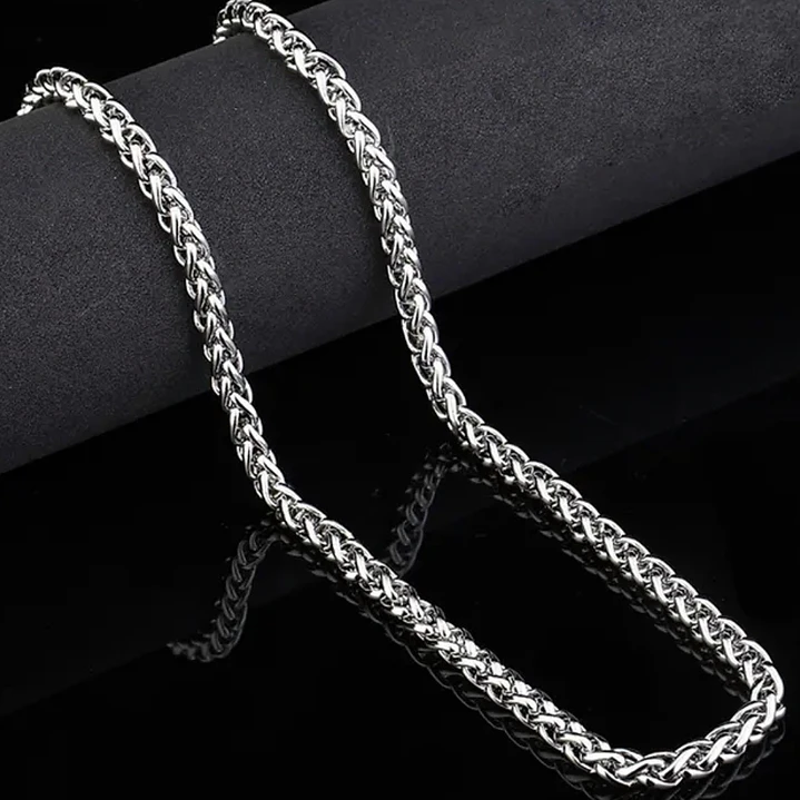 Cadena Trenzado Espiga 3mm-60cm | Acero Inoxidable 316L 3