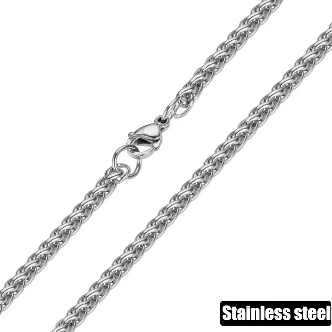 Cadena Trenzado Espiga 3mm-60cm | Acero Inoxidable 316L 6