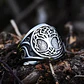 Anillo Vikingo Árbol de la Vida, Acero Inoxidable, Unisex - Miniatura 4
