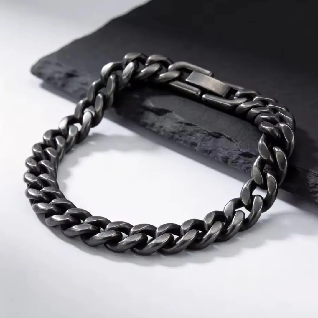 PULSERA CUBANA RETRO 10MM | ACERO INOXIDABLE 316L 4