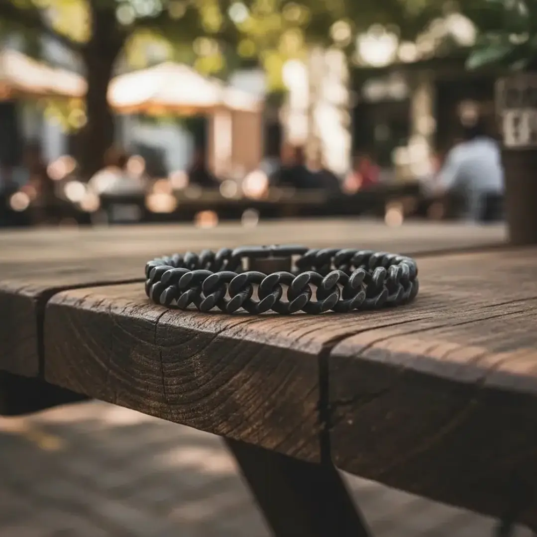 PULSERA CUBANA RETRO 10MM | ACERO INOXIDABLE 316L 6