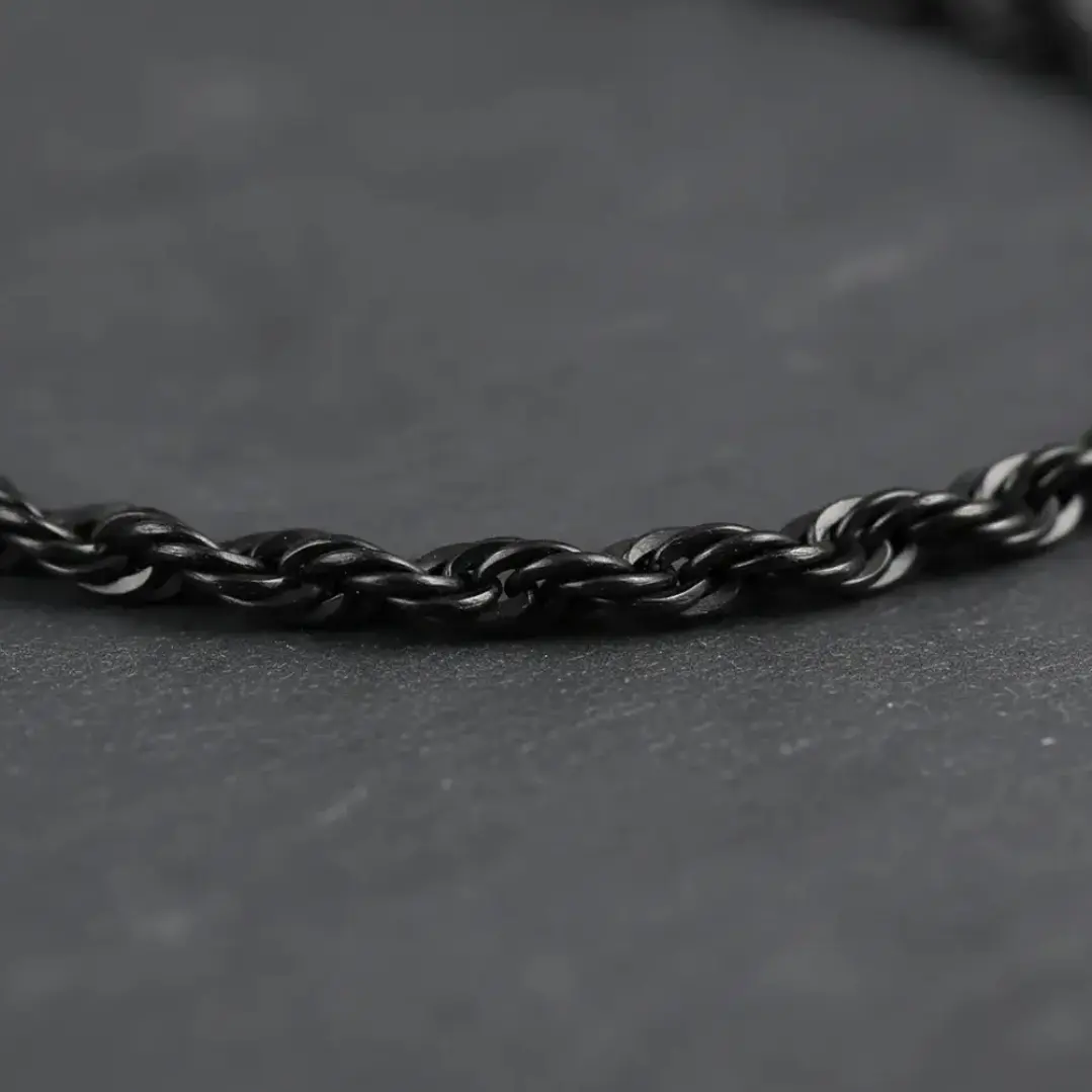 Cadena Tourbillon Black 3mm, Acero Inoxidable 316L 7