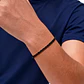 Pulsera Tourbillon Black 3mm, Acero Inox. 316L, Ajustable - Miniatura 2