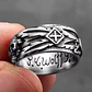 Anillo Calavera Tallada, Acero Inoxidable, Unisex - Miniatura 6