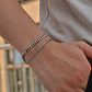 Set 2 Pulseras Acero 316L Silver, Cubana + Tourbillon - Miniatura 3