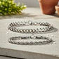 Set 2 Pulseras Acero 316L Silver, Cubana + Tourbillon - Miniatura 6