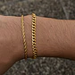 Set 2 Pulseras Acero 316L Gold, Cubana + Tourbillon - Miniatura 3
