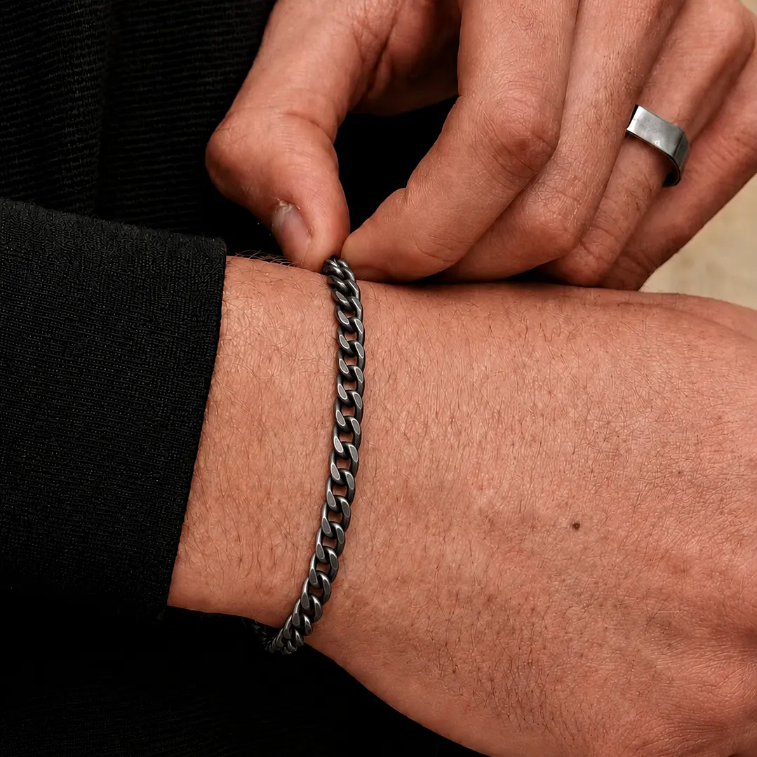 PULSERA CUBANA RETRO 6MM | ACERO INOXIDABLE 316L 2