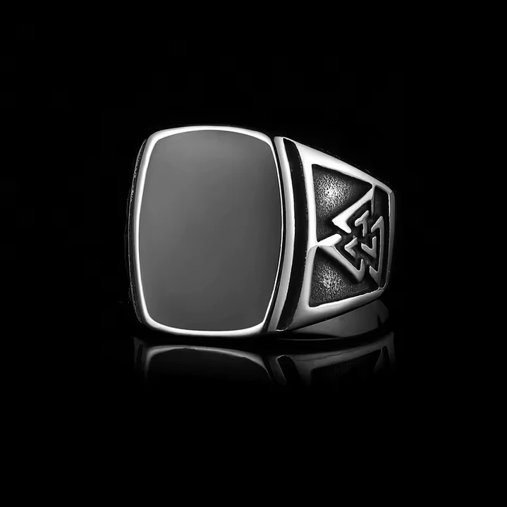 Anillo Vikingo Valknut, Acero Inoxidable 316L, Hombre 2