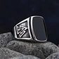 Anillo Vikingo Valknut, Acero Inoxidable 316L, Hombre - Miniatura 3
