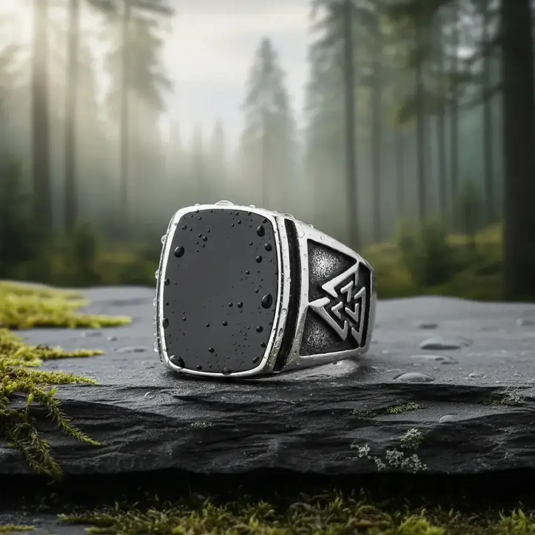 Anillo Vikingo Valknut, Acero Inoxidable 316L, Hombre 5