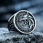 Anillo Vikingo Lobo Nórdico, Acero Inoxidable 316L - Miniatura 2