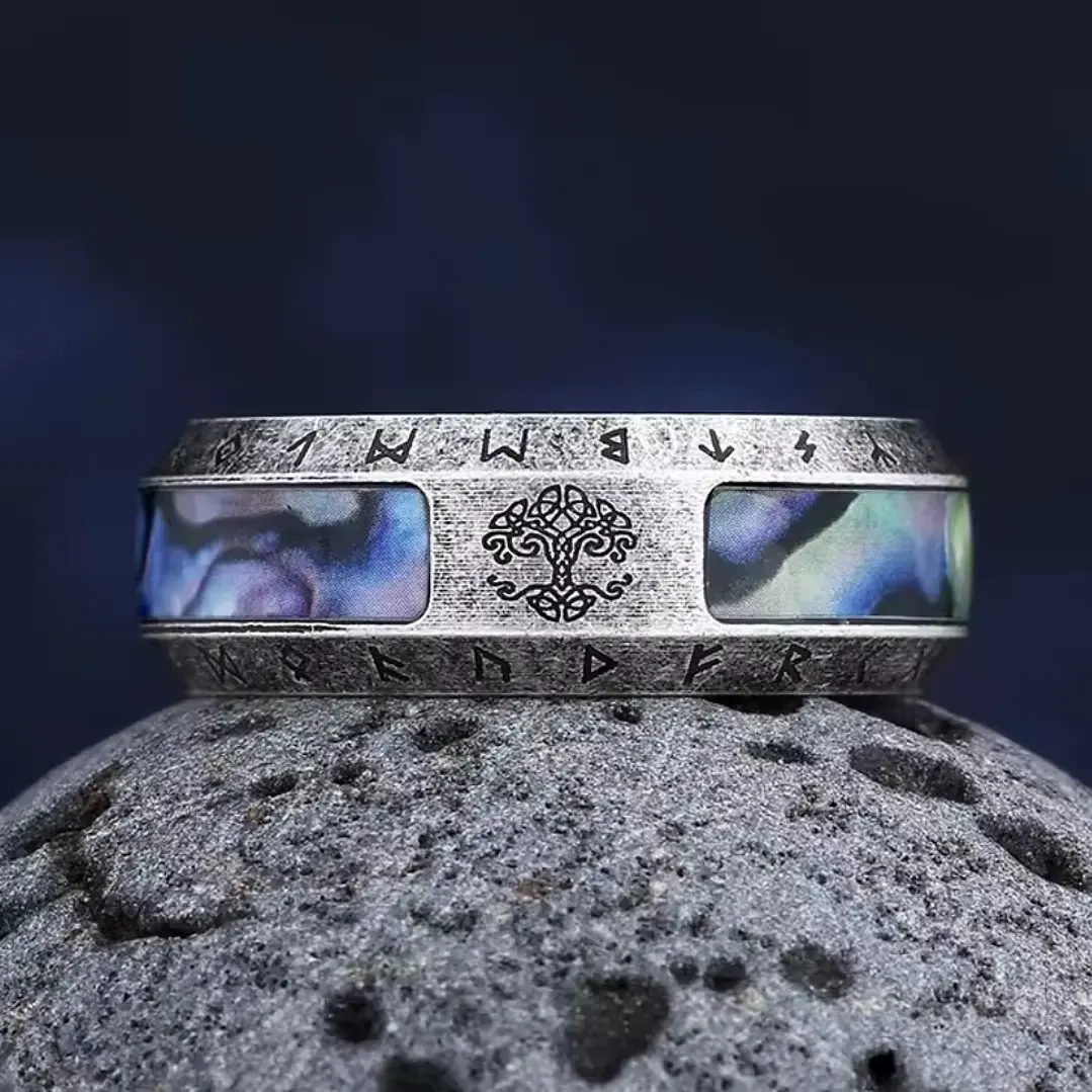Anillo Árbol de la Vida, Acero Inoxidable 316L, Unisex 2