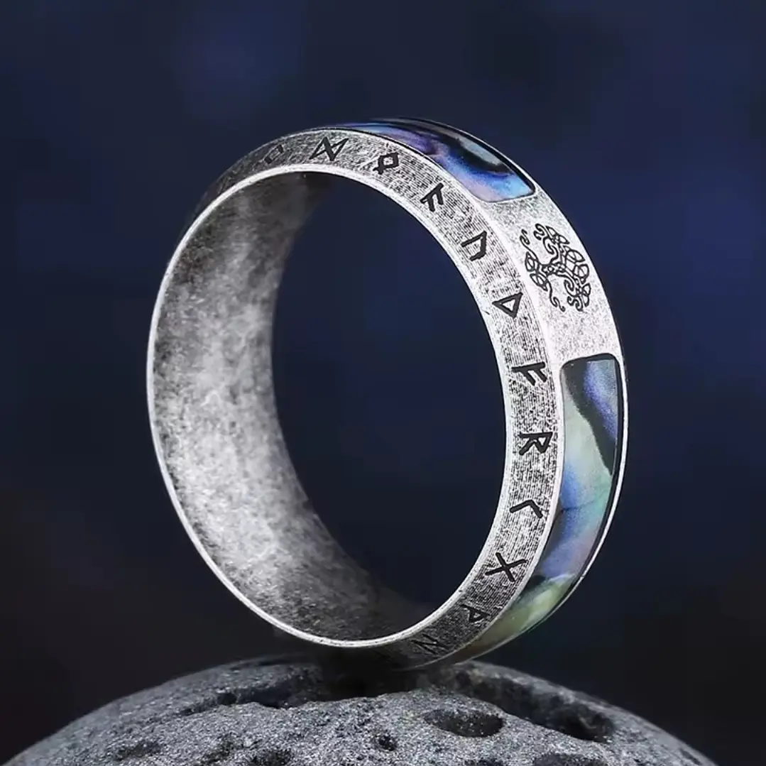 Anillo Árbol de la Vida, Acero Inoxidable 316L, Unisex 4
