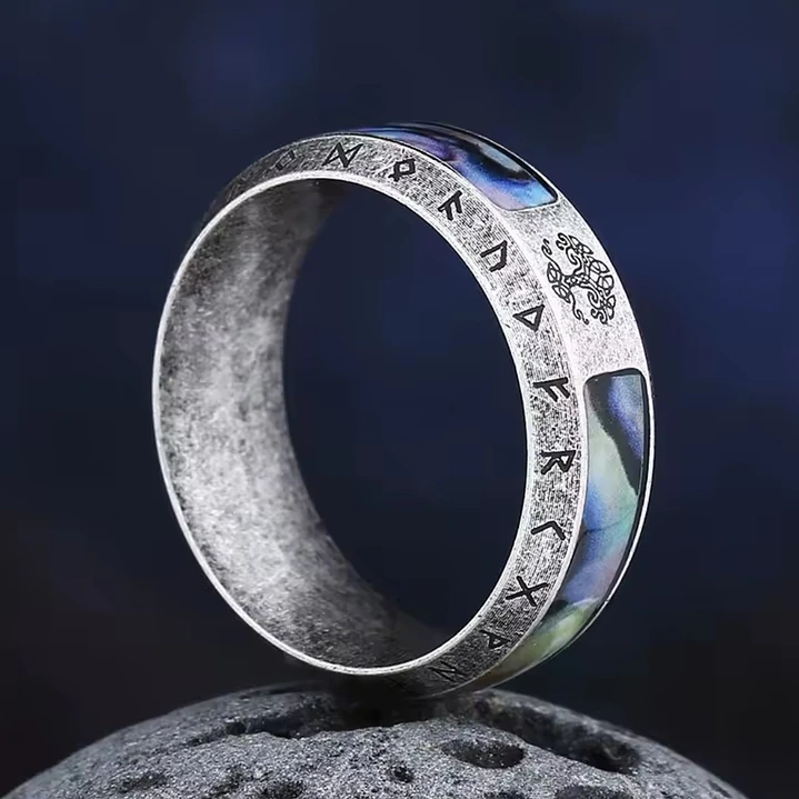 Anillo Árbol de la Vida, Acero Inoxidable 316L, Unisex 4
