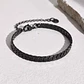 Pulsera Cubana Plana Black 6mm, Acero Inoxidable 316L - Miniatura 2