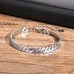 Pulsera Cubana Plana Silver 6mm, Acero Inoxidable 316L - Miniatura 2