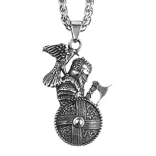 Collar Guerrero Vikingo, Acero Inoxidable 316L, Hombre