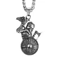 Collar Guerrero Vikingo, Acero Inoxidable 316L, Hombre - Miniatura 1