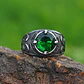 Anillo Nórdico Esmeralda, Acero Inoxidable 316L, Unisex - Miniatura 3