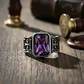 Anillo Purple And Cross, Acero Inoxidable 316L, Unisex - Miniatura 2