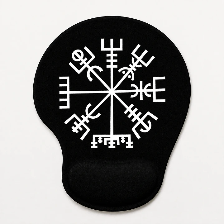 Mouse Pad Vikingo Vegvísir, Ergonómico Con Apoya Muñeca 2