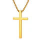 Collar Cruz Gold Royal Classic, Acero Inox. 316L, Hombre - Miniatura 1
