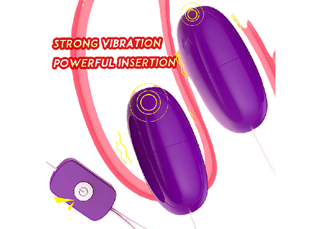 Huevo Vibrador Doble Purpura