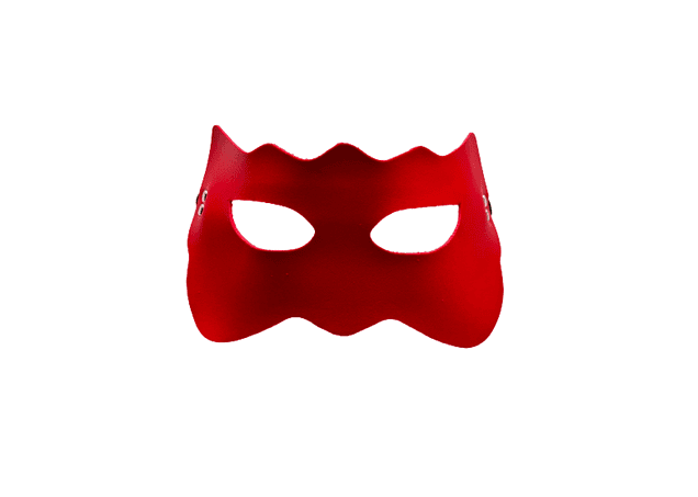 Antifaz Rojo Eco Cuero Ajustable Fantasma