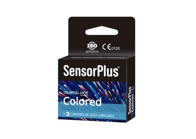 Preservativo Colored Sensor Plus