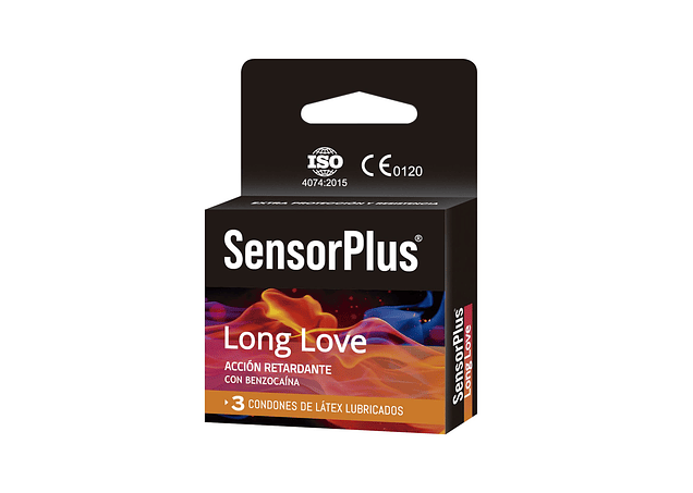 Preservativo Long Love Retardante Sensor Plus