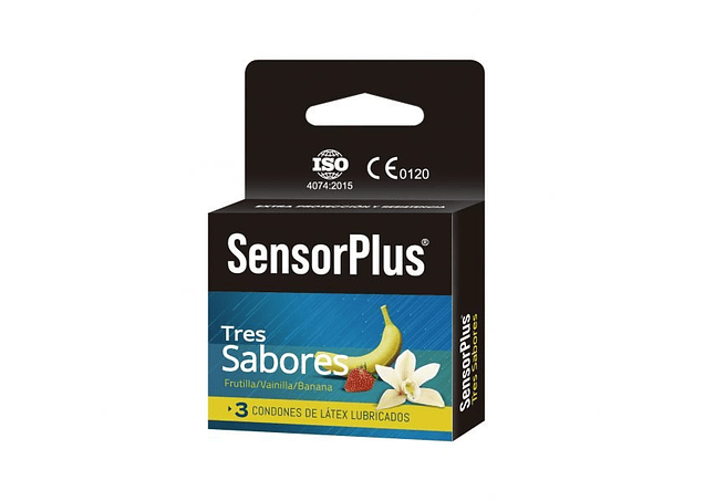Preservativo Tres Sabores Sensor plus