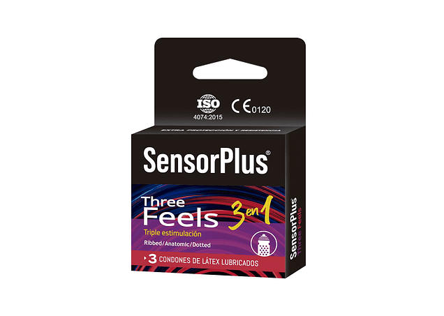 Preservativo Three Feels Sensor Plus