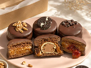 Pack 6 mega Alfajores marplatenses premium