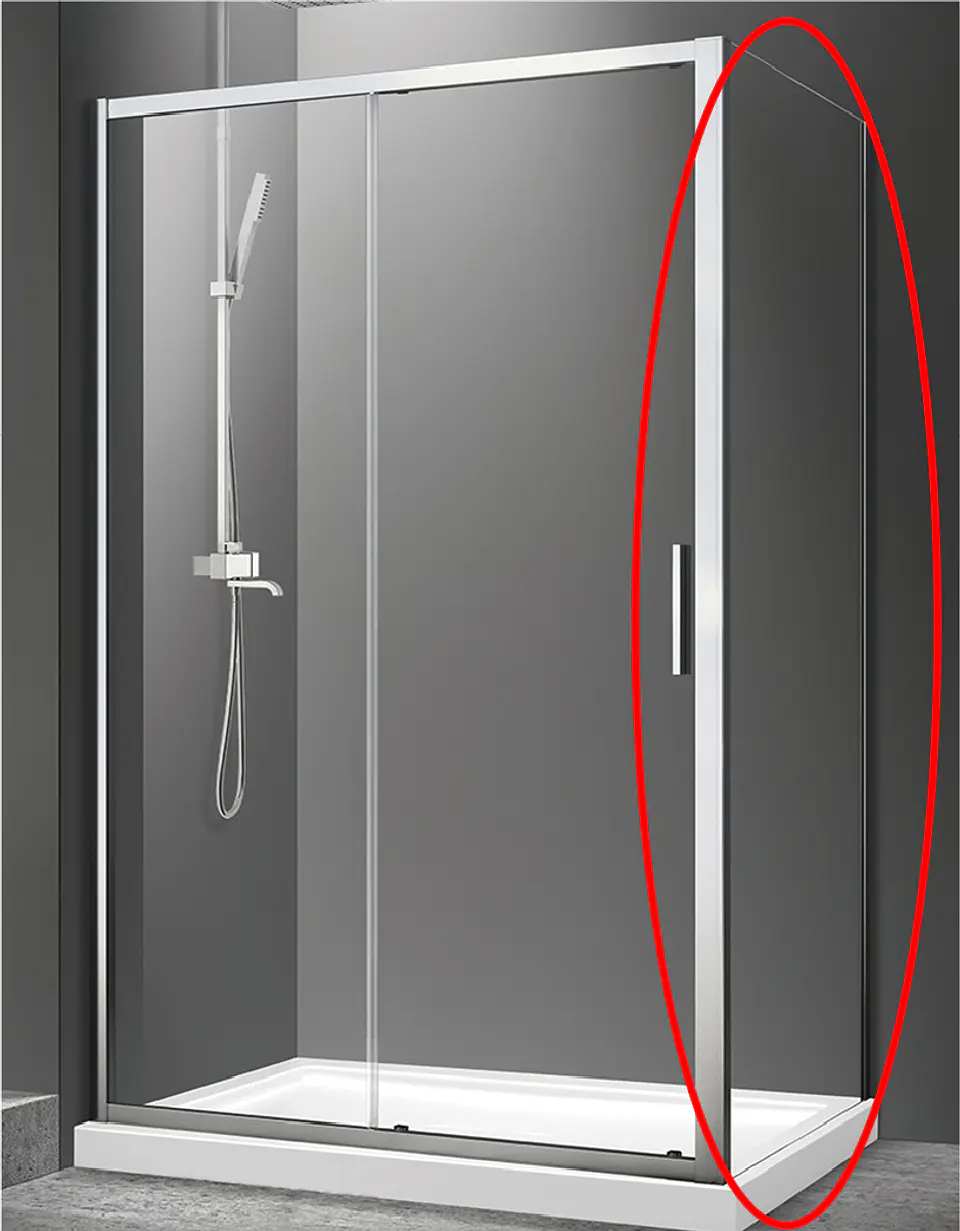Mampara Side Panel 70 cms Para Puerta Corredera 3