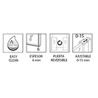 Mampara Side Panel 80 cms para Puerta Corredera 5