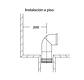 Adaptador sanitario a piso 20 cm - Miniatura 5