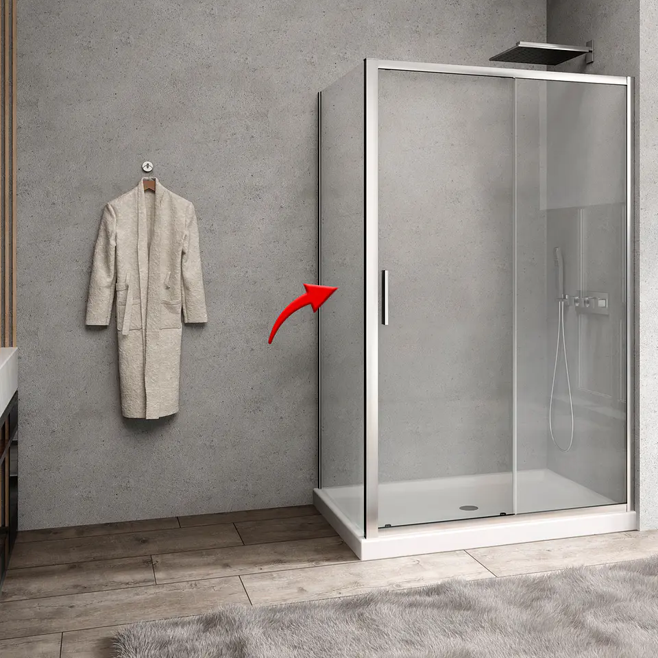 Mampara Side Panel 80 cms para Puerta Corredera 3