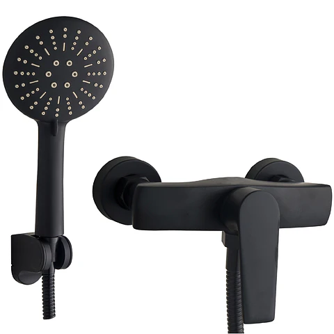 Monomando Solo Ducha Upsala Matte Black 