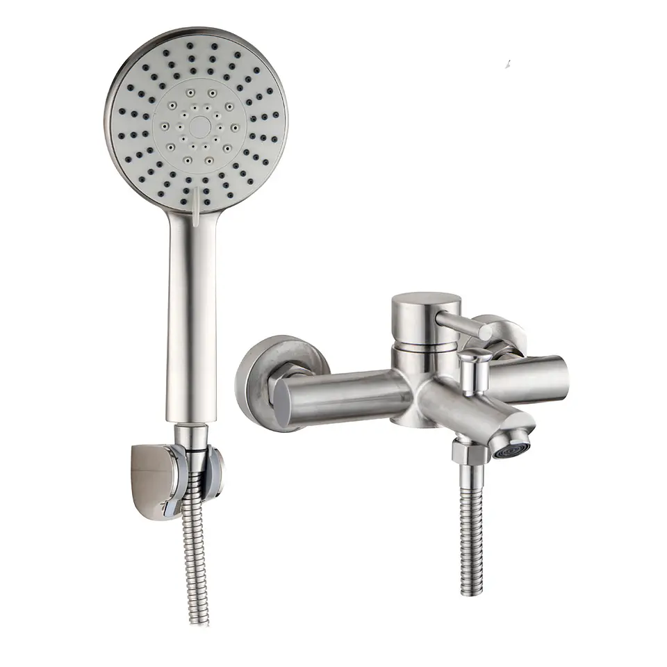 Monomando Tina Ducha Stal Satinado 1