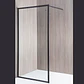 Mampara Premium Fija Matte Black 100 cm - Miniatura 2