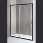Mampara  corredera frontal PREMIUM Matte Black 150x190 cm - Miniatura 3