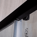 Mampara  corredera frontal PREMIUM Matte Black 150x190 cm 7