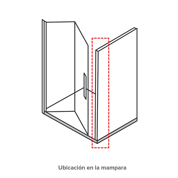 Burlete Unión Magnético 180 cm perfil 10 mm 3
